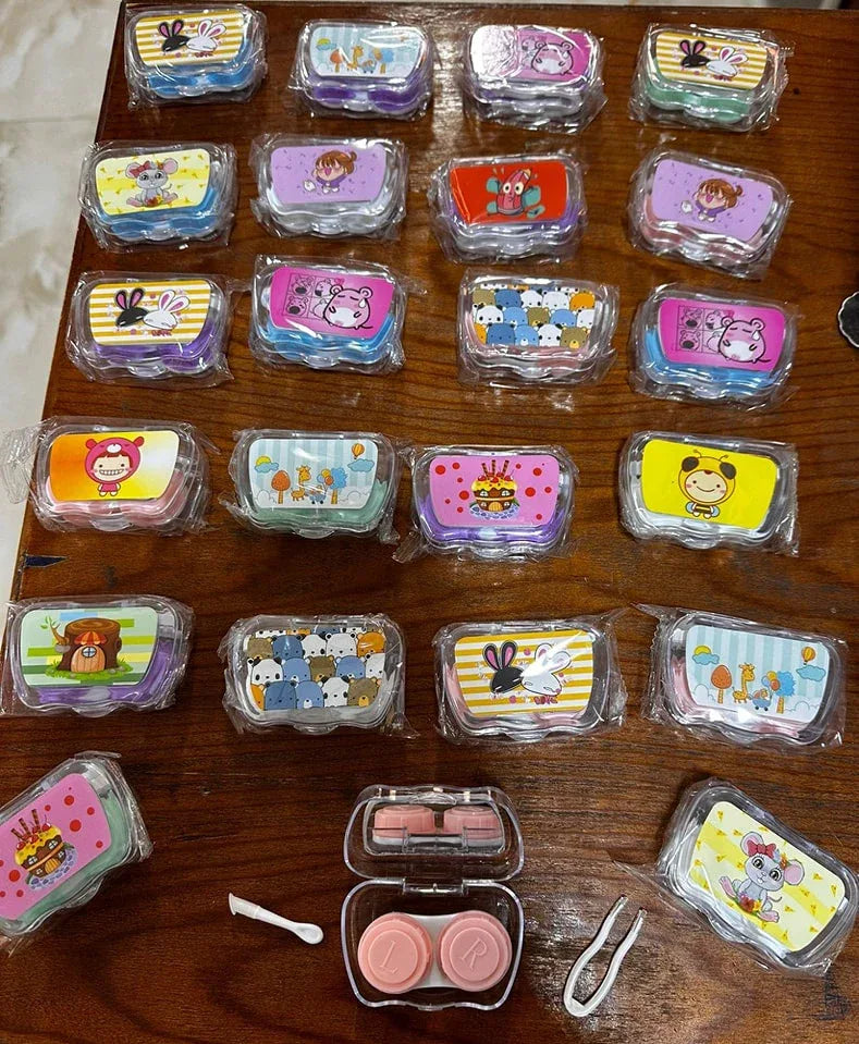 بريميوم لنس كير كيت - الإصدار الفاخر مع مرآة مدمجة - Contact Lens Solutions & Accessories -- Julia Lenses Store - Egypt - Contact Lens Solutions & Accessories