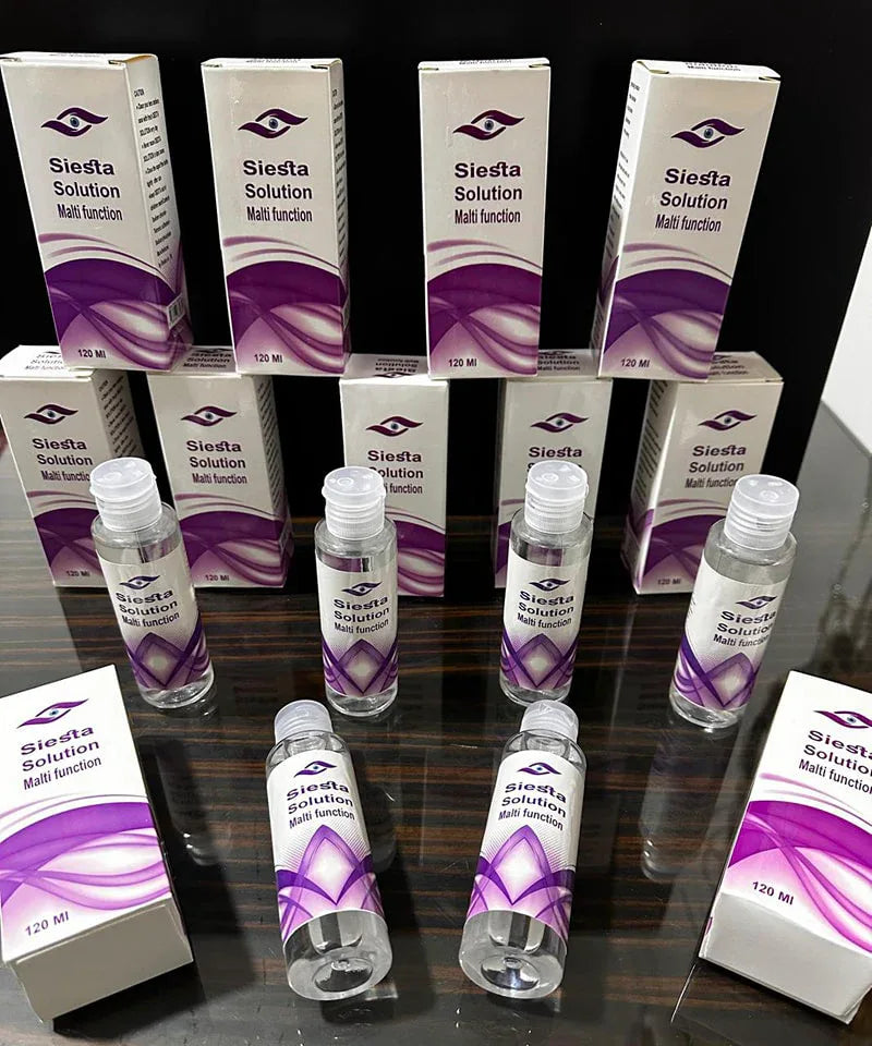 محلول Siesta للعدسات اللاصقة - 120 مل - Contact Lens Solutions & Accessories -- Julia Lenses Store - Egypt - Contact Lens Solutions & Accessories