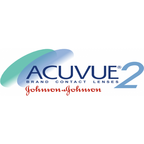 Johnson & Johnson Acuvue 2 prescription contact lenses logo on white background